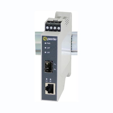 Perle SR-1110-SFP Transceiver/Media Converter - 1 x Network (RJ-45) - Gigabit Ethernet, Fast Ethernet - 10/100/1000Base-T, 1000Base-X, 100Base-X - 1 x Expansion Slots - SFP (Mini-GBIC) - 1 x SFP Slot